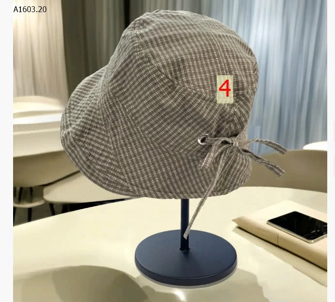 MŨ BUCKET CARO DÂY RÚT XINH XẮN- sỉ 70k