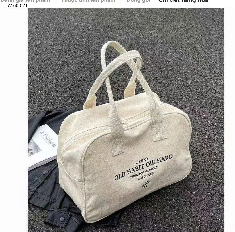 TÚI VẢI CANCAS NỮ - sỉ 85k