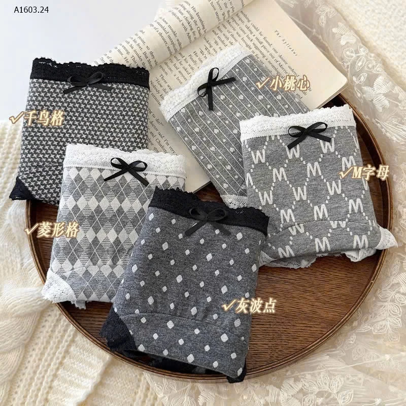 SET 5 QUẦN CHIP HỌA TIẾT CHO NỮ - sỉ 115k/set 5c mix