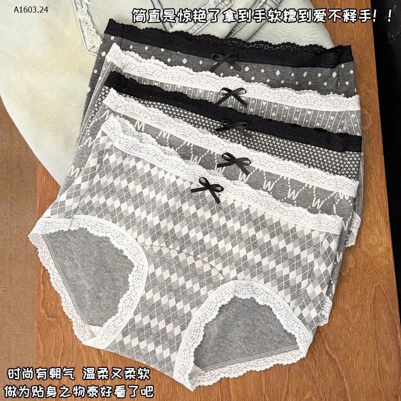 SET 5 QUẦN CHIP HỌA TIẾT CHO NỮ - sỉ 115k/set 5c mix