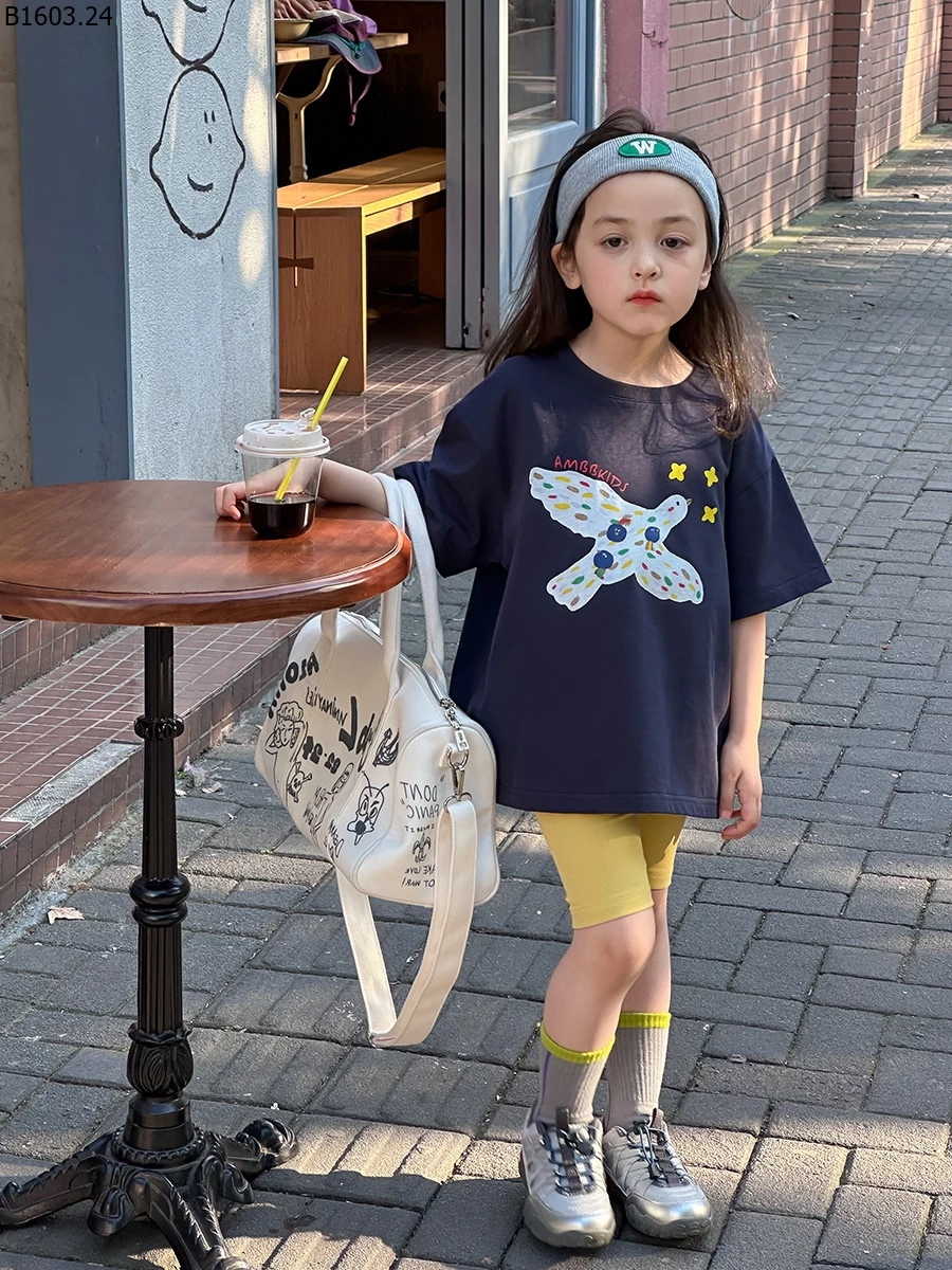 Áo thun trẻ em Elmo phong cách Hàn Quốc mùa hè 2026 NHÀ AMBB giá sỉ sz 90-150 : 129k sz 160 : 139k sz 170 : 149k