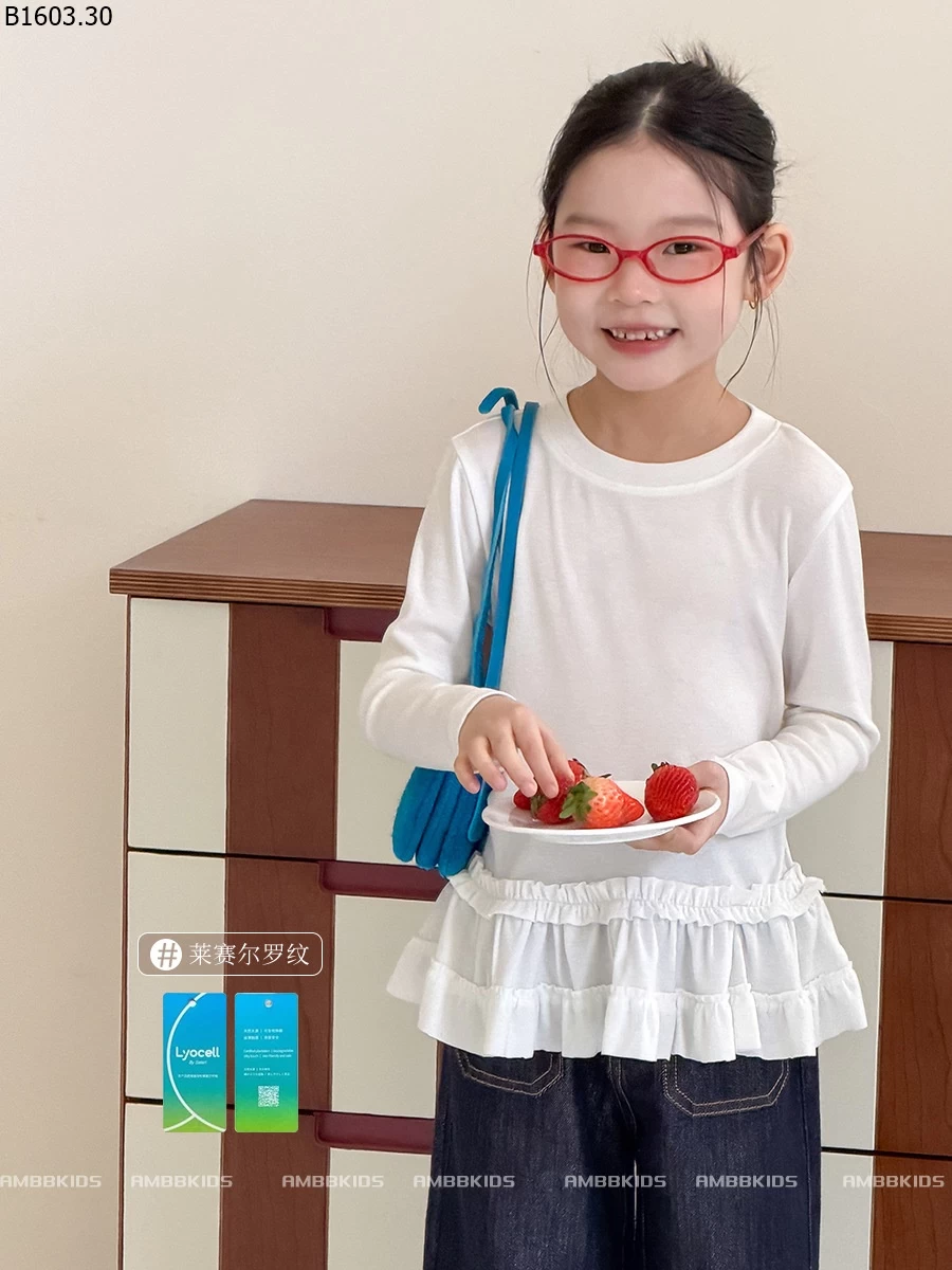 Áo thun Elmo kiểu Hàn Quốc cho bé gái NHÀ AMBB giá sỉ sz 100-150 : 135k sz 160 : 145k sz 170 : 158k