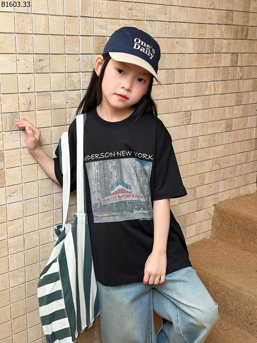 Áo thun trẻ em Elmo Baby kiểu Hàn Quốc dáng rộng, unisex NHÀ AMBB giá sỉ sz 100-150 : 152k sz 160 : 163k sz 170 : 176k