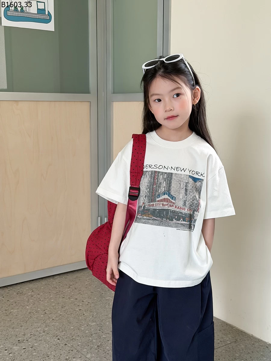 Áo thun trẻ em Elmo Baby kiểu Hàn Quốc dáng rộng, unisex NHÀ AMBB giá sỉ sz 100-150 : 152k sz 160 : 163k sz 170 : 176k