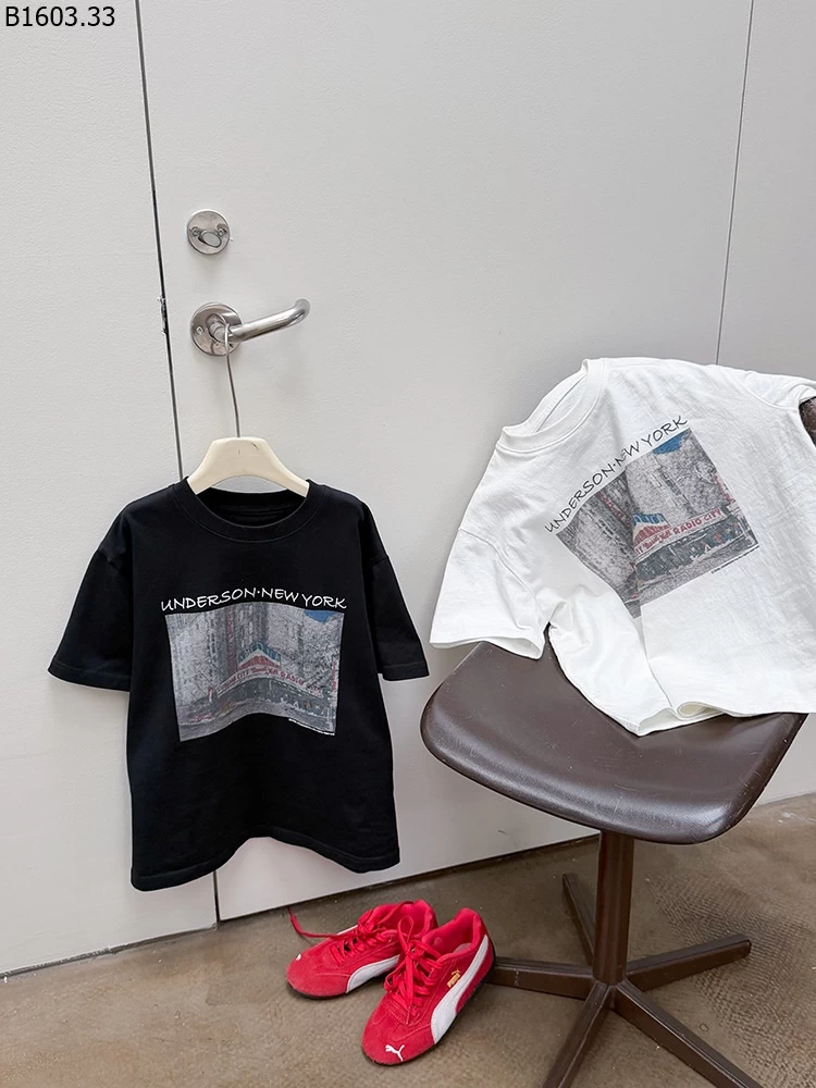 Áo thun trẻ em Elmo Baby kiểu Hàn Quốc dáng rộng, unisex NHÀ AMBB giá sỉ sz 100-150 : 152k sz 160 : 163k sz 170 : 176k