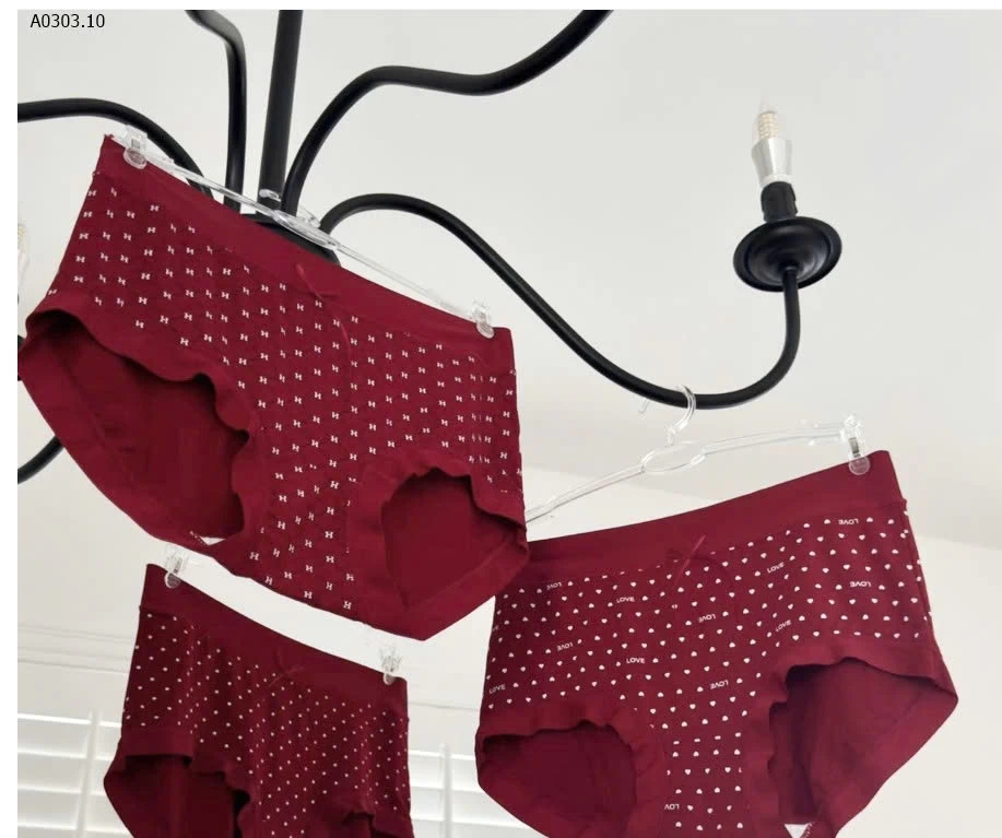 HỘP 3 QUẦN LÓT REN ĐỎ NỮ - sỉ 115k