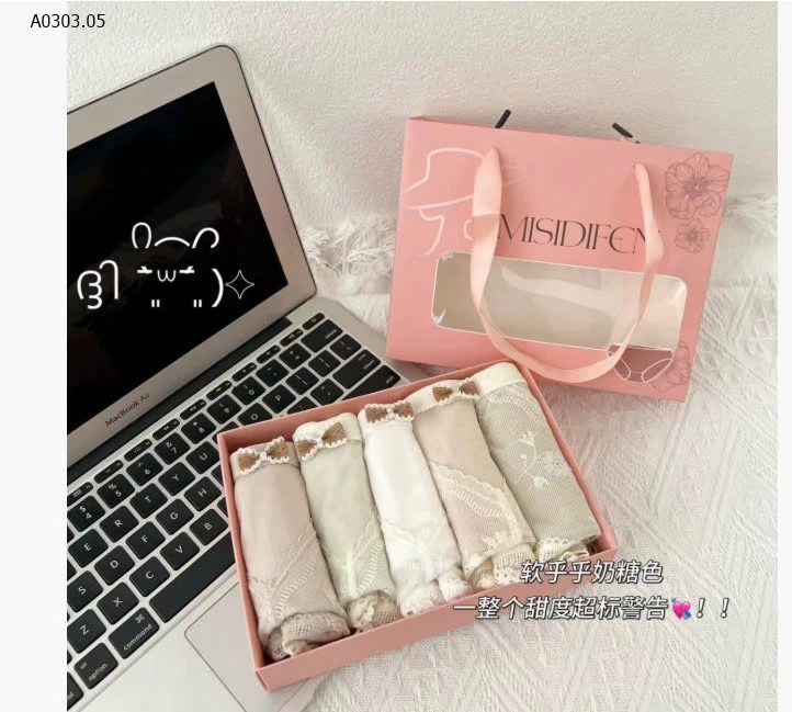 HỘP 5 QUẦN LÓT VIỀN REN NỮ - sỉ 180k