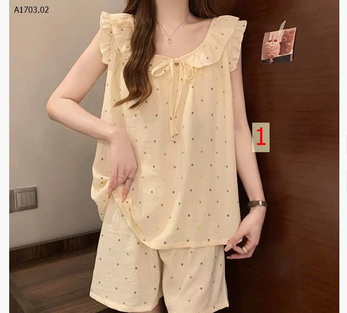 BỘ MẶC NHÀ CHO NỮ - sỉ 142k