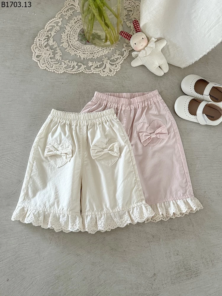 QUẦN NƠ VIỀN REN CHO BG sỉ 169k