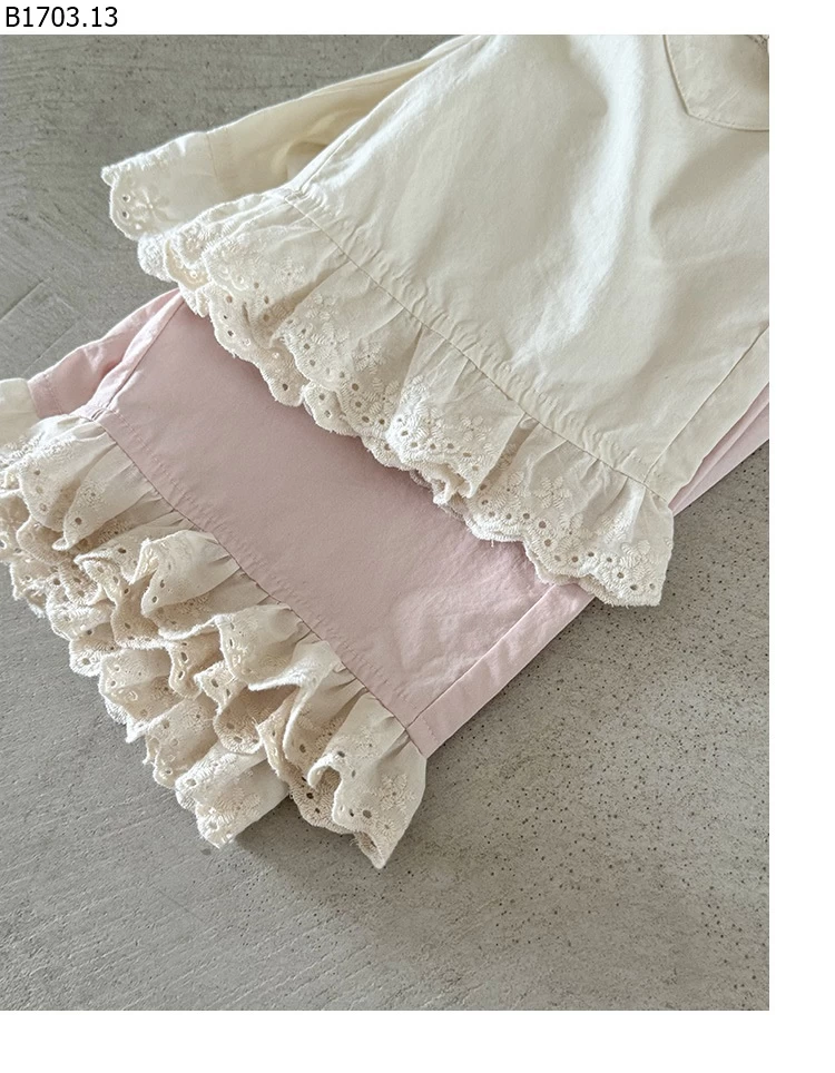 QUẦN NƠ VIỀN REN CHO BG sỉ 169k