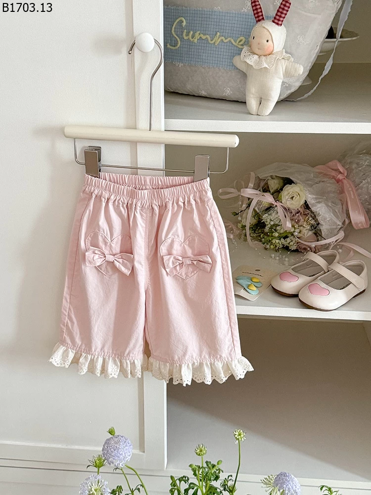 QUẦN NƠ VIỀN REN CHO BG sỉ 169k