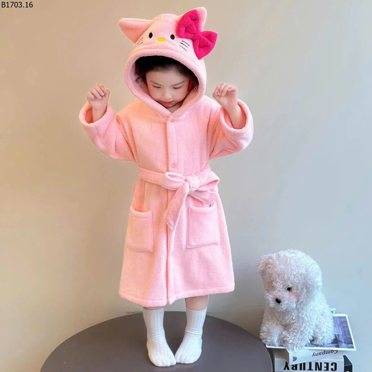 ÁO CHOÀNG TẮM KITTY CHO BG sỉ 130k