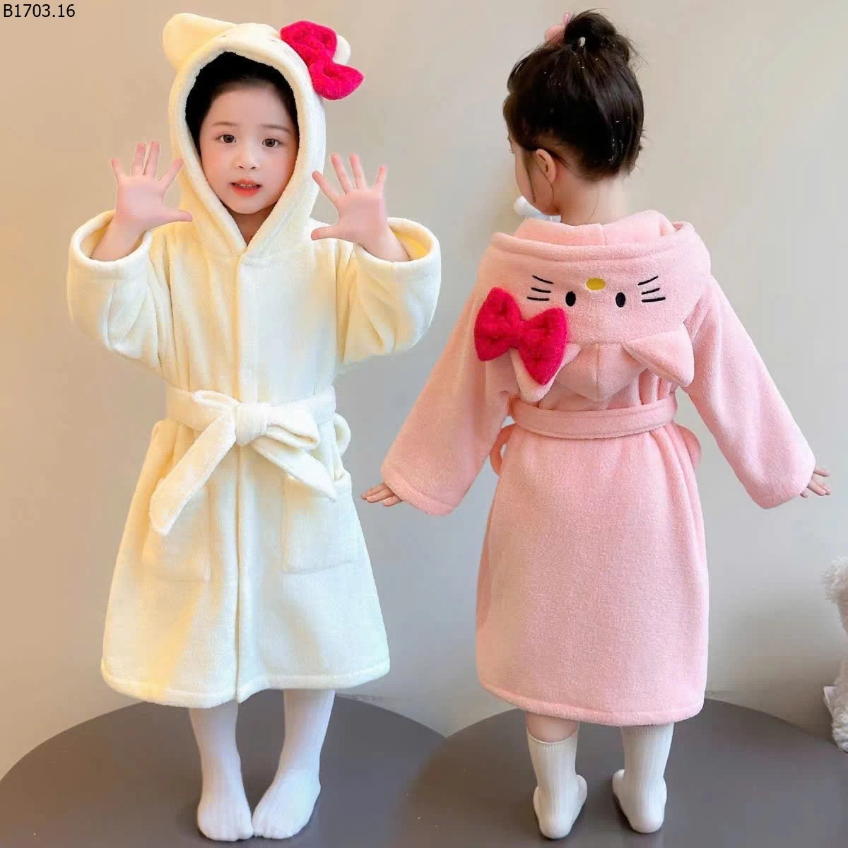 ÁO CHOÀNG TẮM KITTY CHO BG sỉ 130k