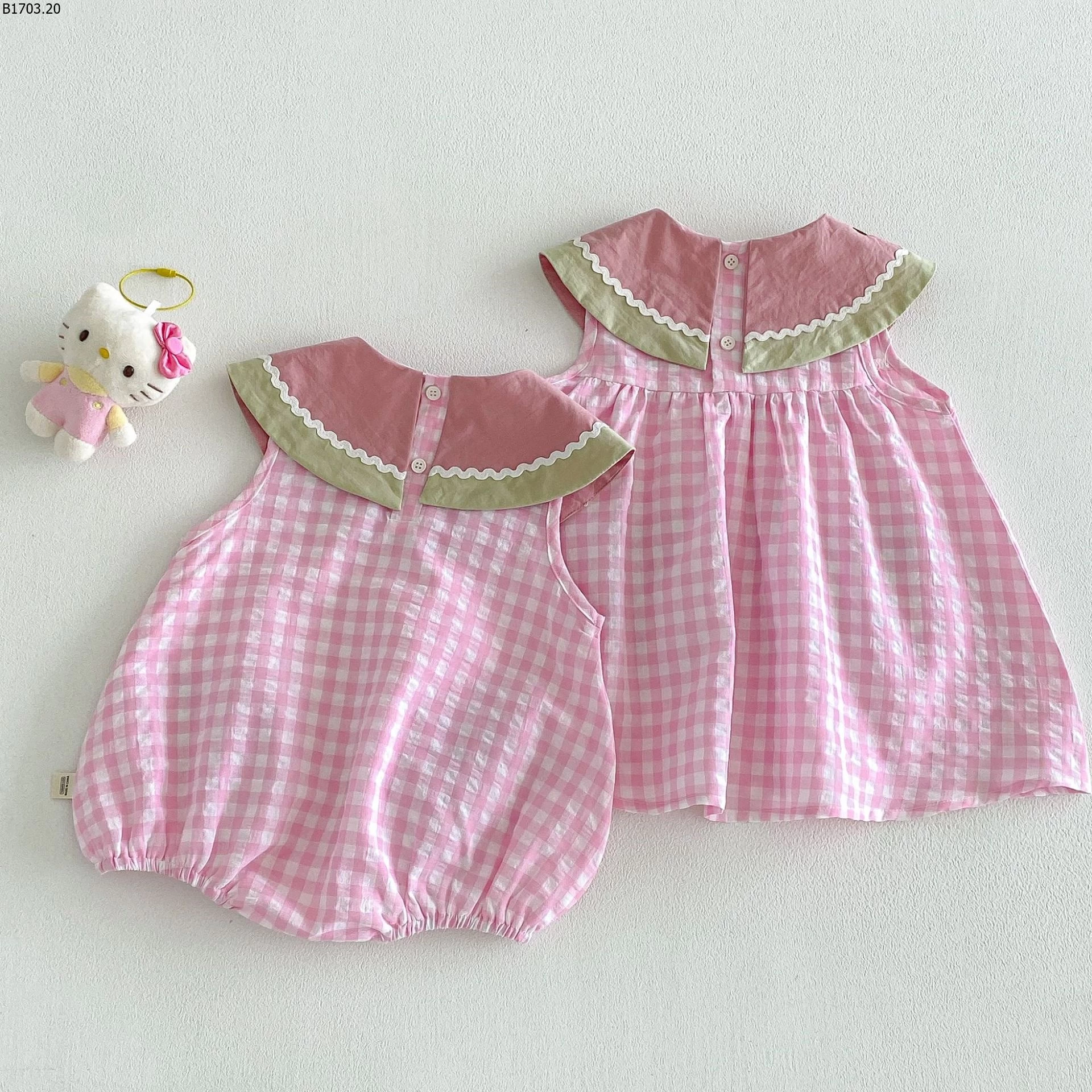 VÁY VÀ BODY DƯA HẤU CUTE sỉ body: 170k váy: 163k