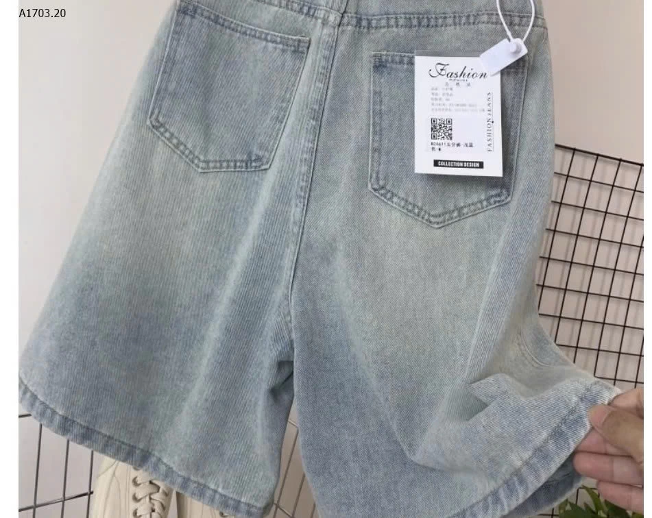 QUẦN SHORT JEAN LỬNG CHO NỮ - sỉ 162k