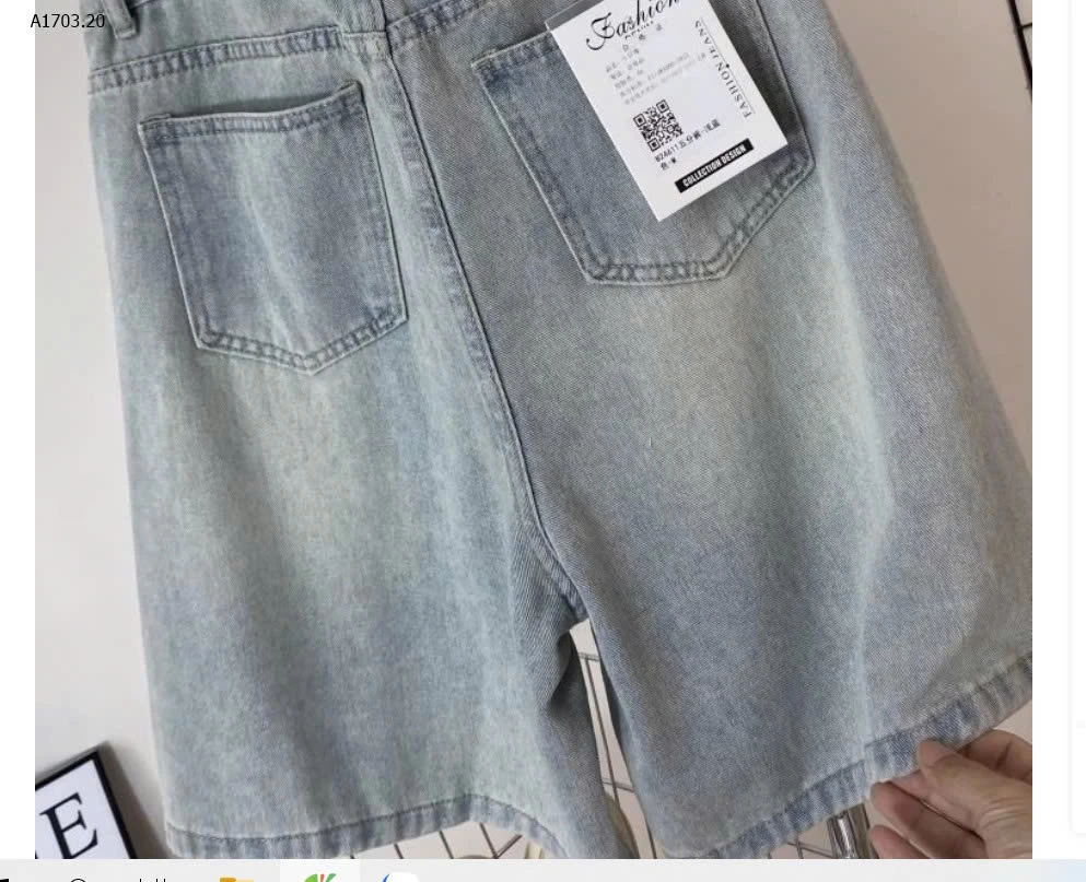 QUẦN SHORT JEAN LỬNG CHO NỮ - sỉ 162k