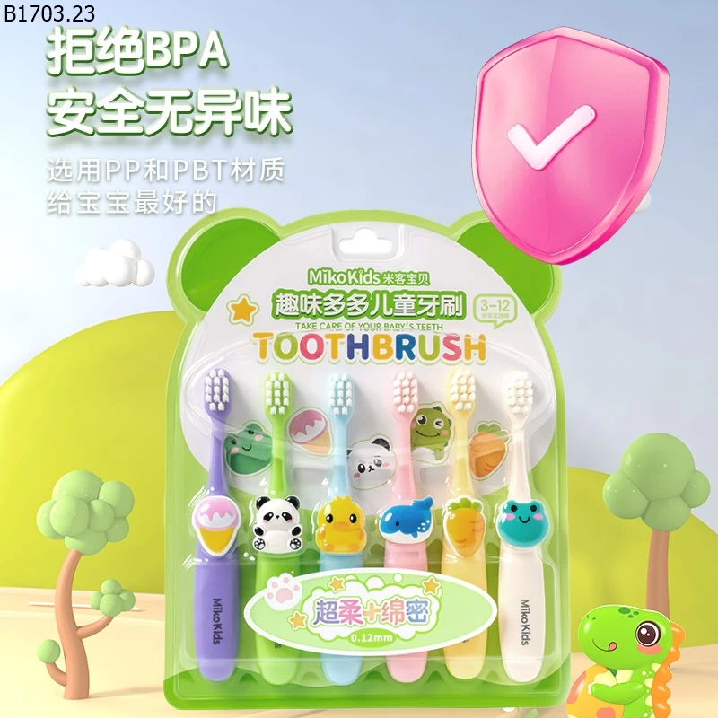 SET 6 BÀN CHẢI NGỘ NGHĨNH sỉ 52k/set