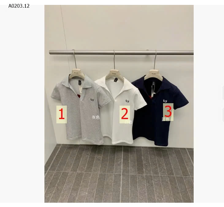 ÁO POLO CỘC TAY W.G.W.E - sỉ 220k