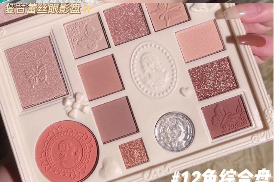 BẢNG PHẤN MẮT 12 MÀU CHO NỮ - sỉ 54k