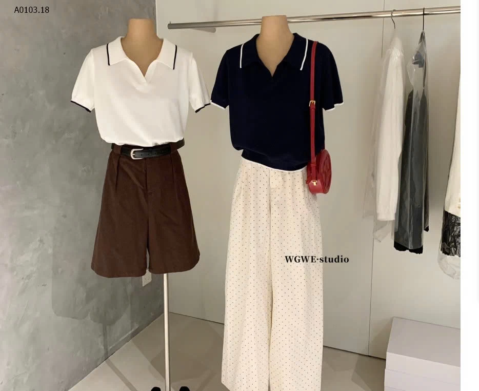 ÁO POLO LEN CỘC TAY W.G.W.E - sỉ 228k