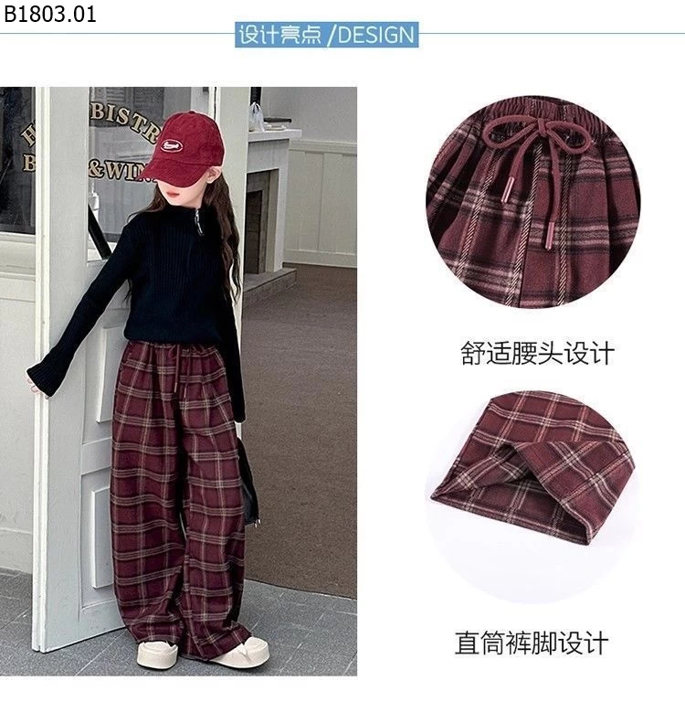 QUẦN SUÔNG KẺ SZ ĐẠI giá sỉ 154k