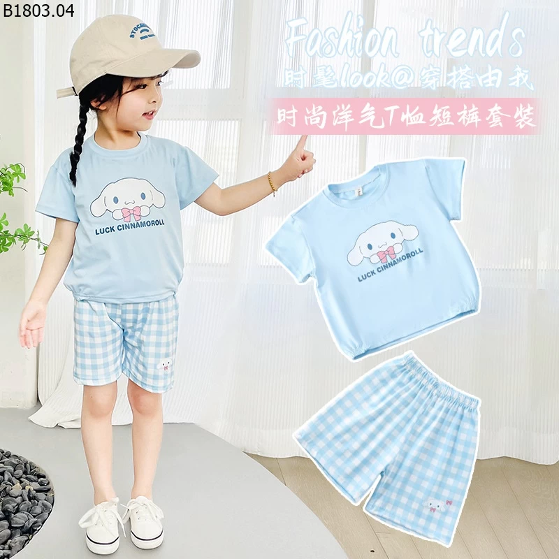 SET ÁO THUN PHỐI QUẦN KITTY giá sỉ 70k/bộ