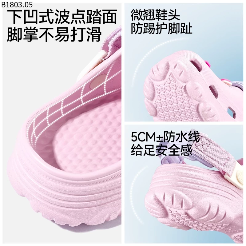DÉP CROCS CHO BÉ giá sỉ 142k
