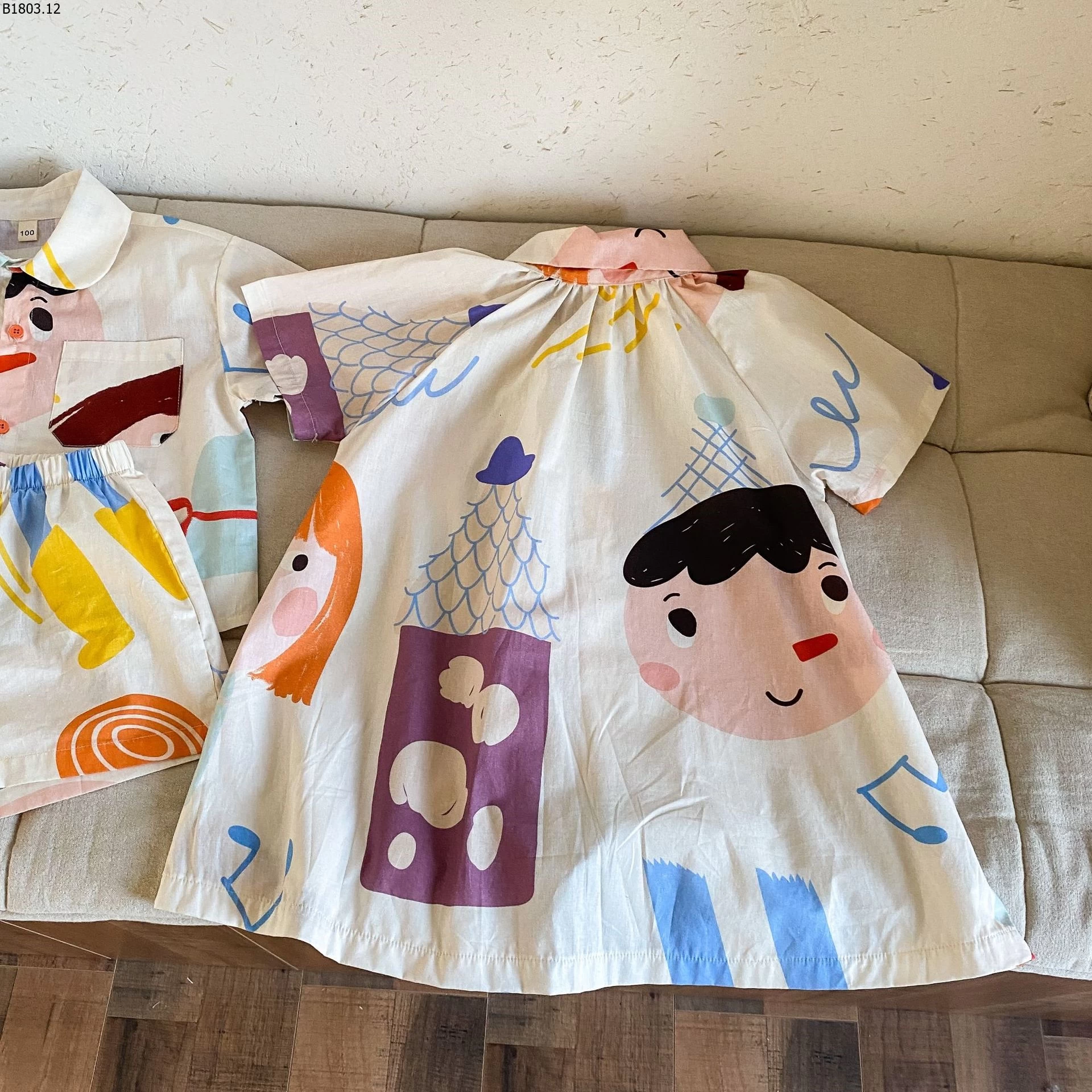 Bộ áo sơ mi hè cho trẻ em, kiểu Hàn Quốc, mẫu mới năm 2026 cho bé giá sỉ 185k