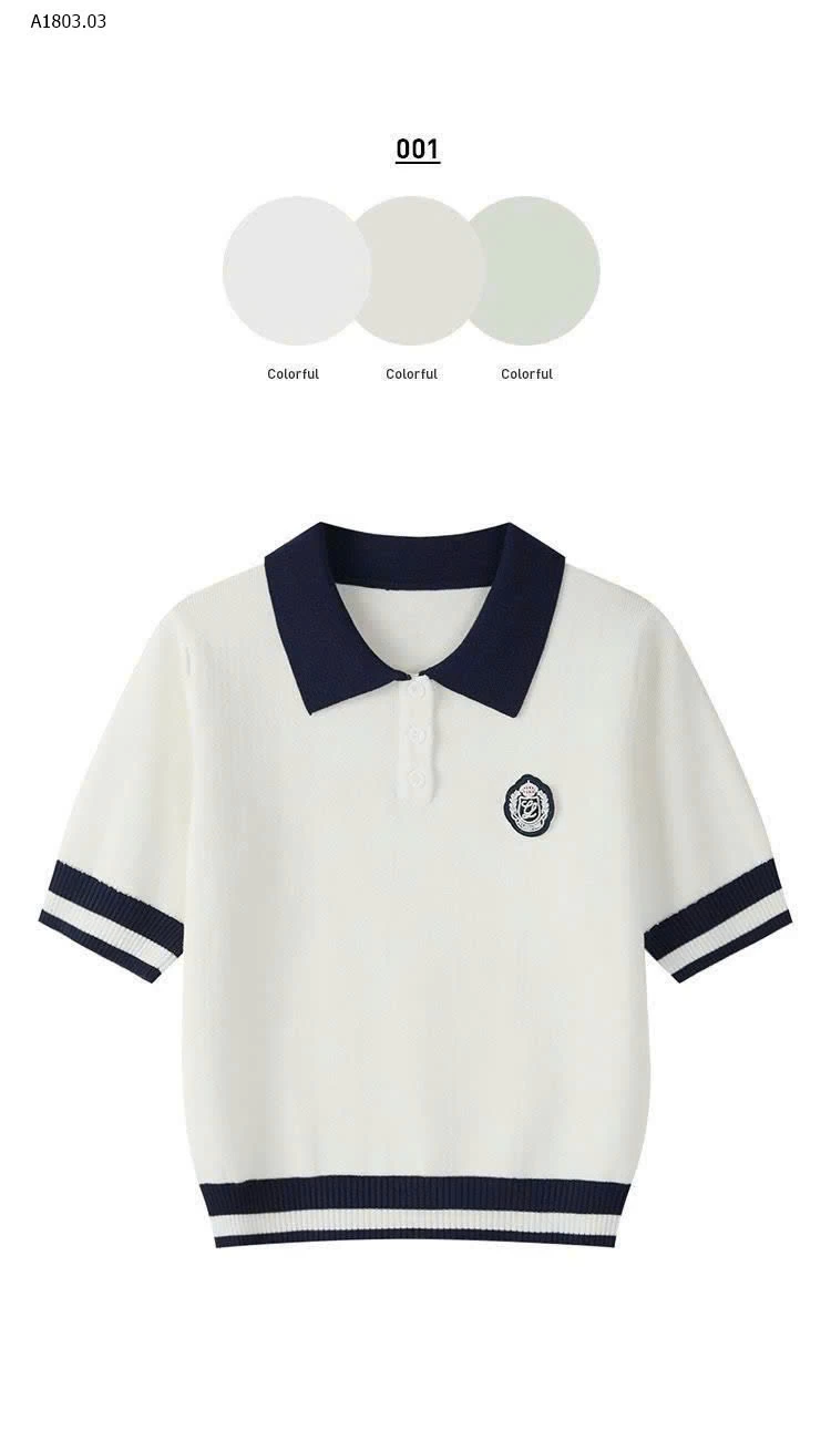 ÁO POLO CỘC TAY CHO NỮ - sỉ 115k