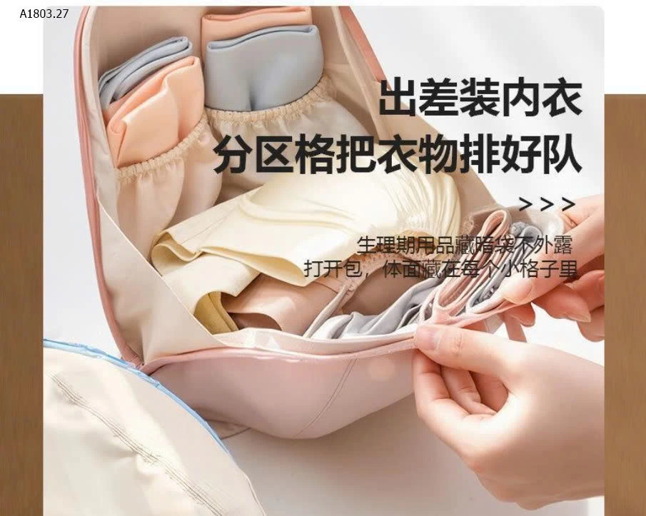 SET 2TÚI ĐỰNG ĐỒ MINI ĐA NĂNG - sỉ 62k/set 2c mix