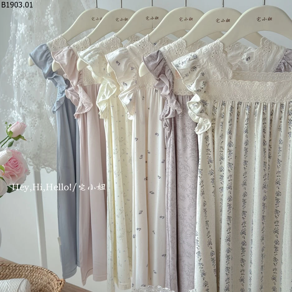 Áo ngủ ren tay bồng Yasel cho trẻ em giá sỉ 165k