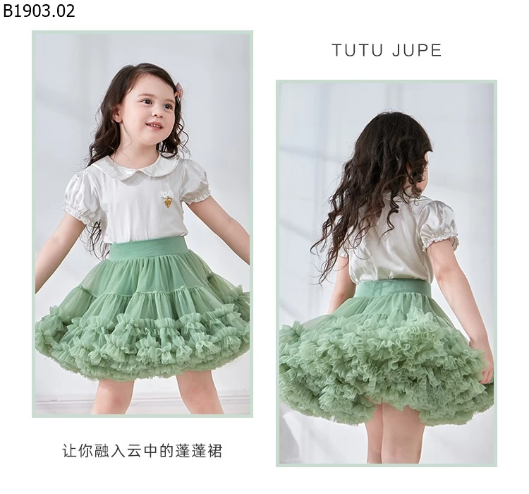 Váy tutu voan phồng cho trẻ em giá sỉ 255k