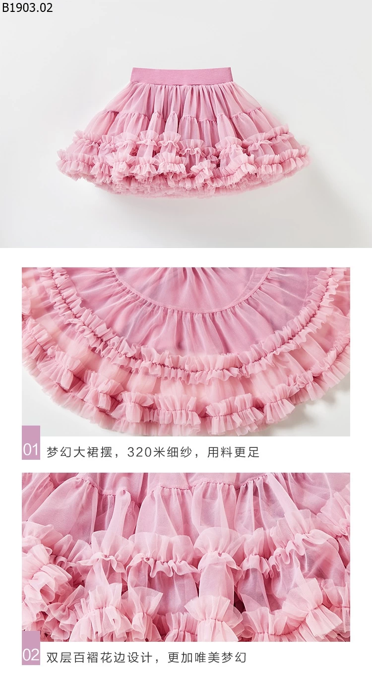 Váy tutu voan phồng cho trẻ em giá sỉ 255k