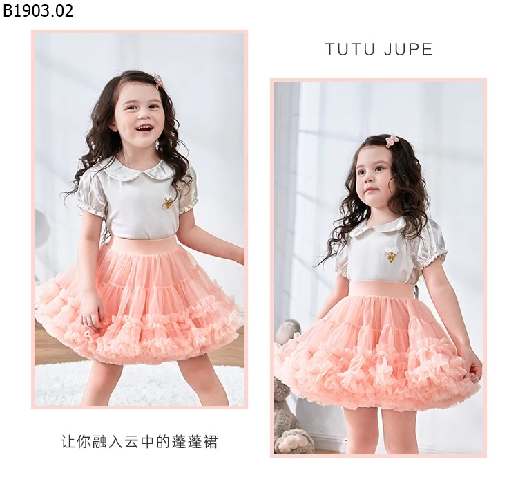 Váy tutu voan phồng cho trẻ em giá sỉ 255k