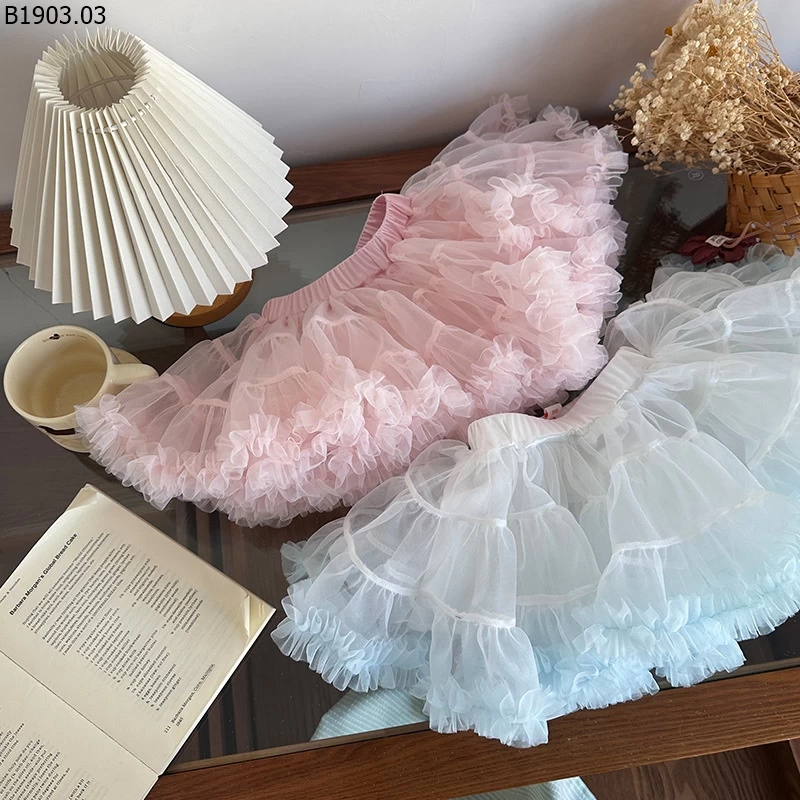 Váy công chúa tutu mùa xuân cho bé giá sỉ 205k