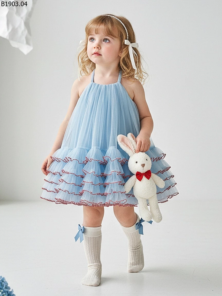 Đầm công chúa nhỏ kiểu Hàn Quốc mùa xuân/hè 2026 giá sỉ 193k