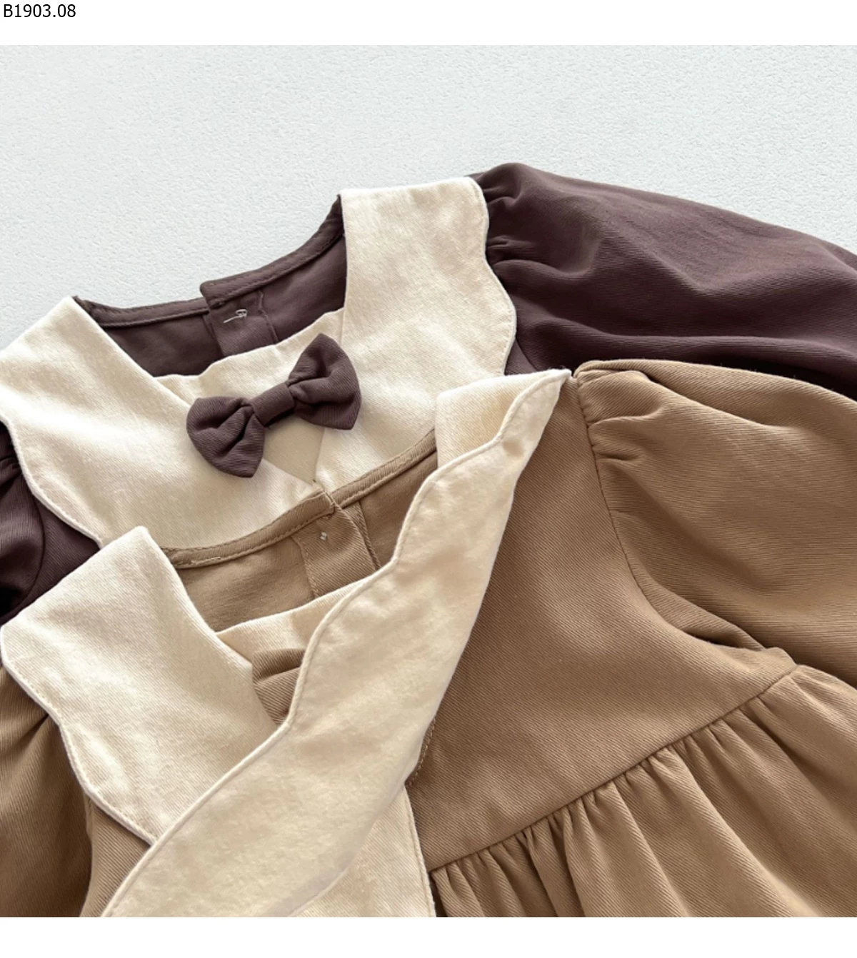 Đầm thời trang kiểu Hàn Quốc cho bé gái mùa xuân/hè 2026 giá sỉ 140k