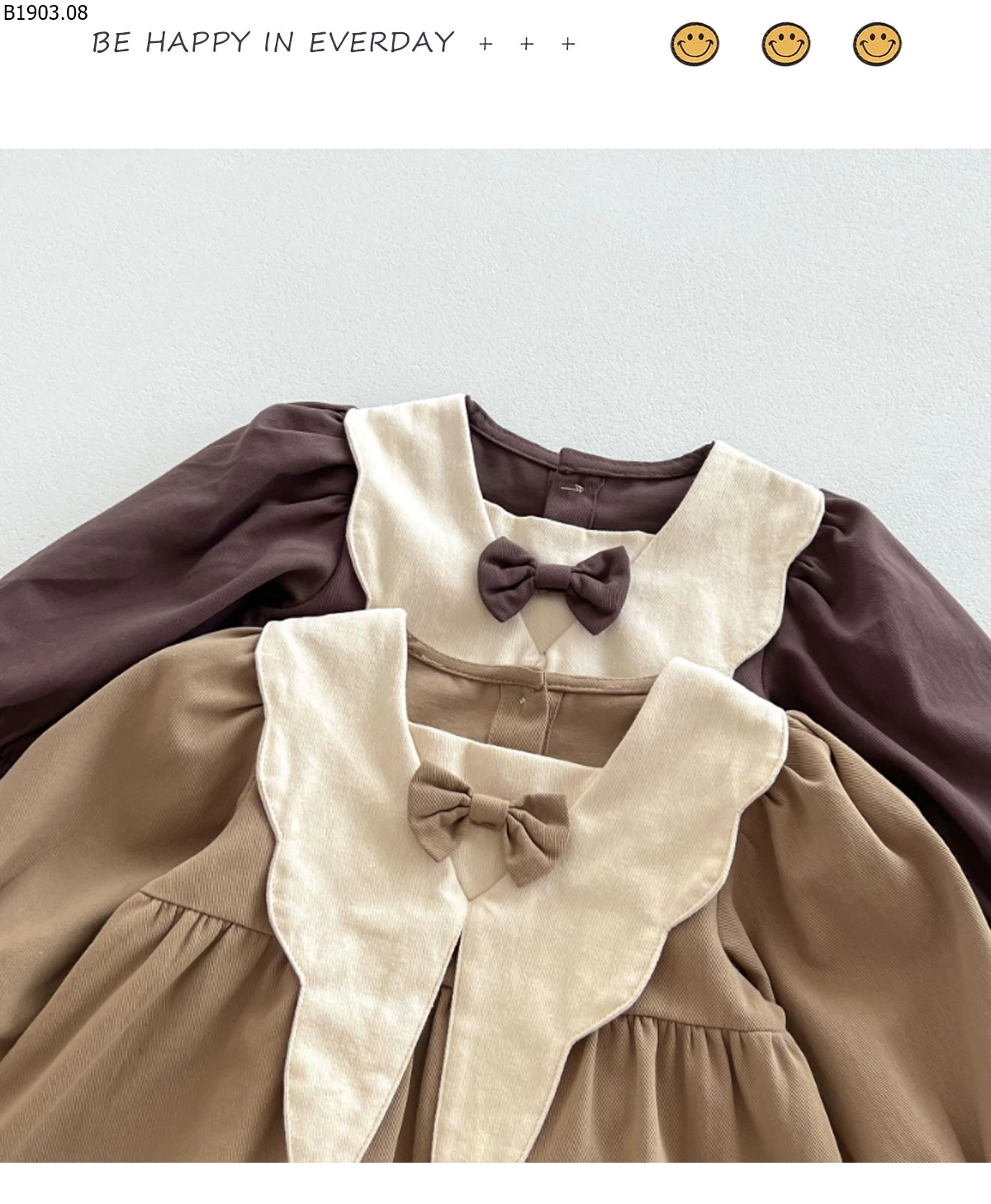 Đầm thời trang kiểu Hàn Quốc cho bé gái mùa xuân/hè 2026 giá sỉ 140k