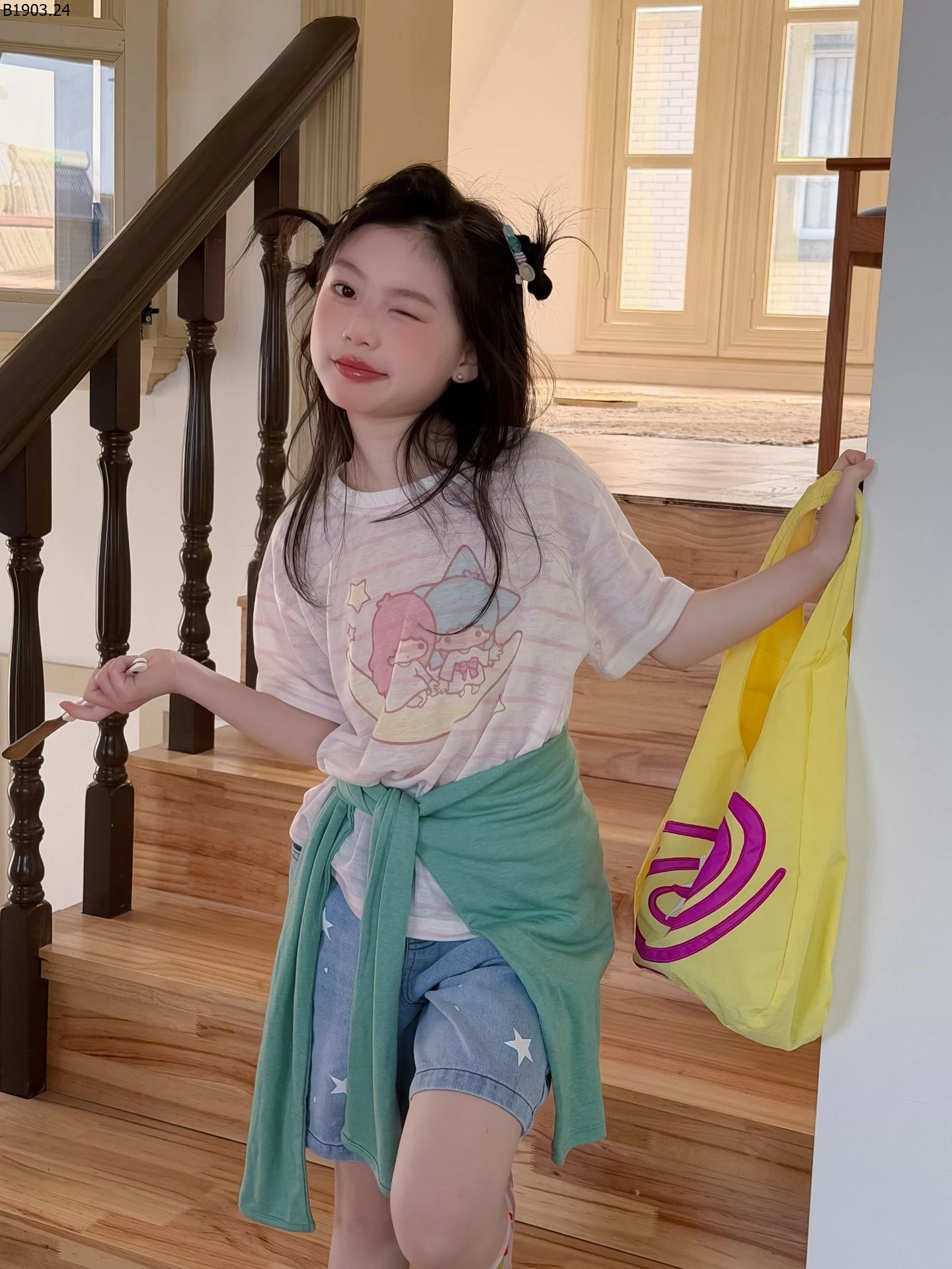 ÁO THUN GIẤY KẺ NGANG giá sỉ 162k