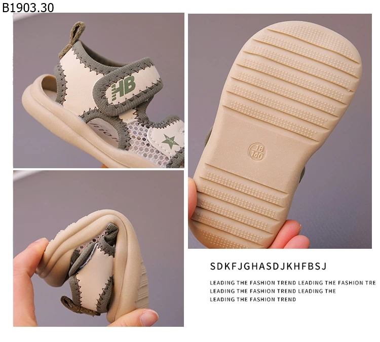 DÉP SANDAL BẢO VỆ MŨI CHÂN CHO BÉ giá sỉ 110k
