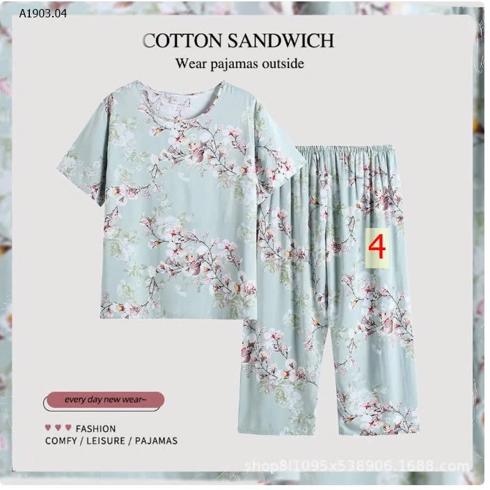 BỘ ĐỒ LANH HÈ TRUNG NIÊN - sỉ 114k