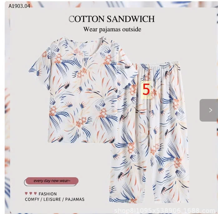 BỘ ĐỒ LANH HÈ TRUNG NIÊN - sỉ 114k