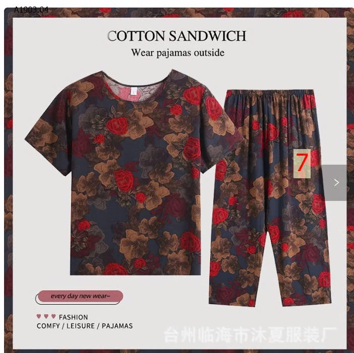 BỘ ĐỒ LANH HÈ TRUNG NIÊN - sỉ 114k