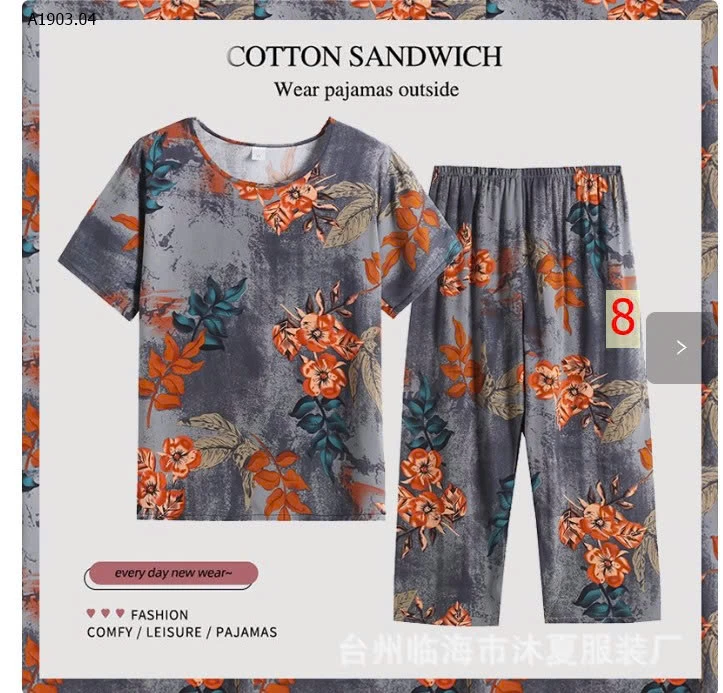 BỘ ĐỒ LANH HÈ TRUNG NIÊN - sỉ 114k