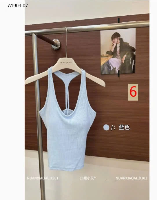 ÁO 2 DÂY HỞ LƯNG CÓ ĐỆM NGỰC - sỉ 117k