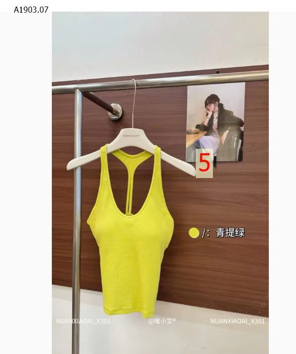 ÁO 2 DÂY HỞ LƯNG CÓ ĐỆM NGỰC - sỉ 117k