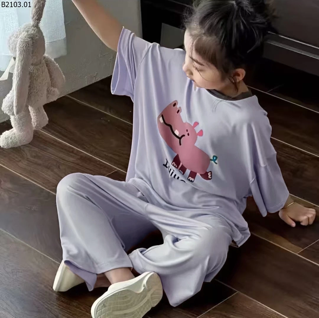 BỘ ĐÔ MẶC Ở NHÀ CHO BÉ SIÊU THOẢI MÁI giá sỉ sz 73-120 : 90k sz 130-170 : 109k