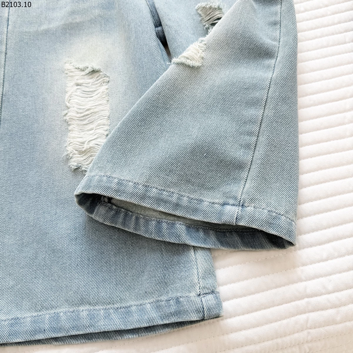 SET ÁO, QUẦN JEANS ỐNG RỘNG BÉ GÁI giá si 263k
