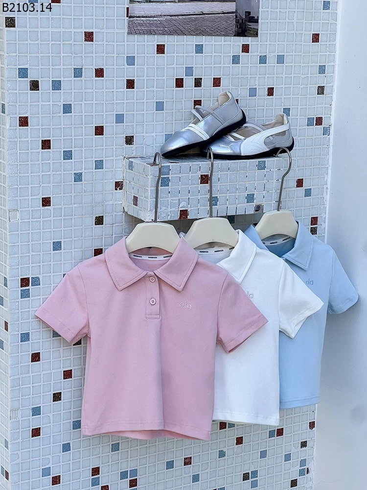 ÁO THUN POLO PHONG CÁCH HÀN QUỐC CHO BÉ GÁI giá si sz 90-150 --- G.i.á 132k sz 160 --- G.i.á 142k sz 170 --- G.i.á 153k