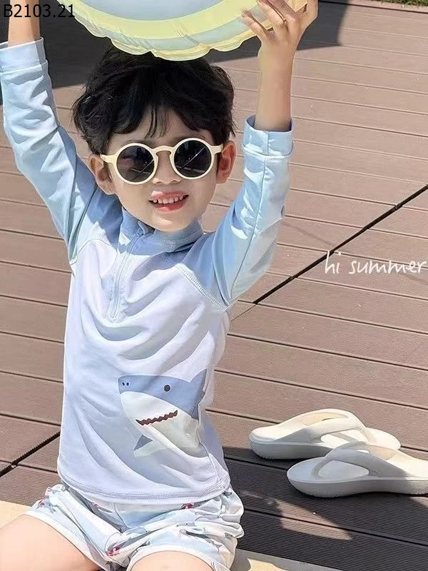 BỘ BƠI CHO BÉ TRAI KÈM MŨ gia si 129k